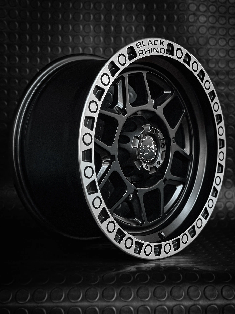 4 Llantas 16x8 6x139.7 ET 0 Black Rhino negro mate cromadas  4