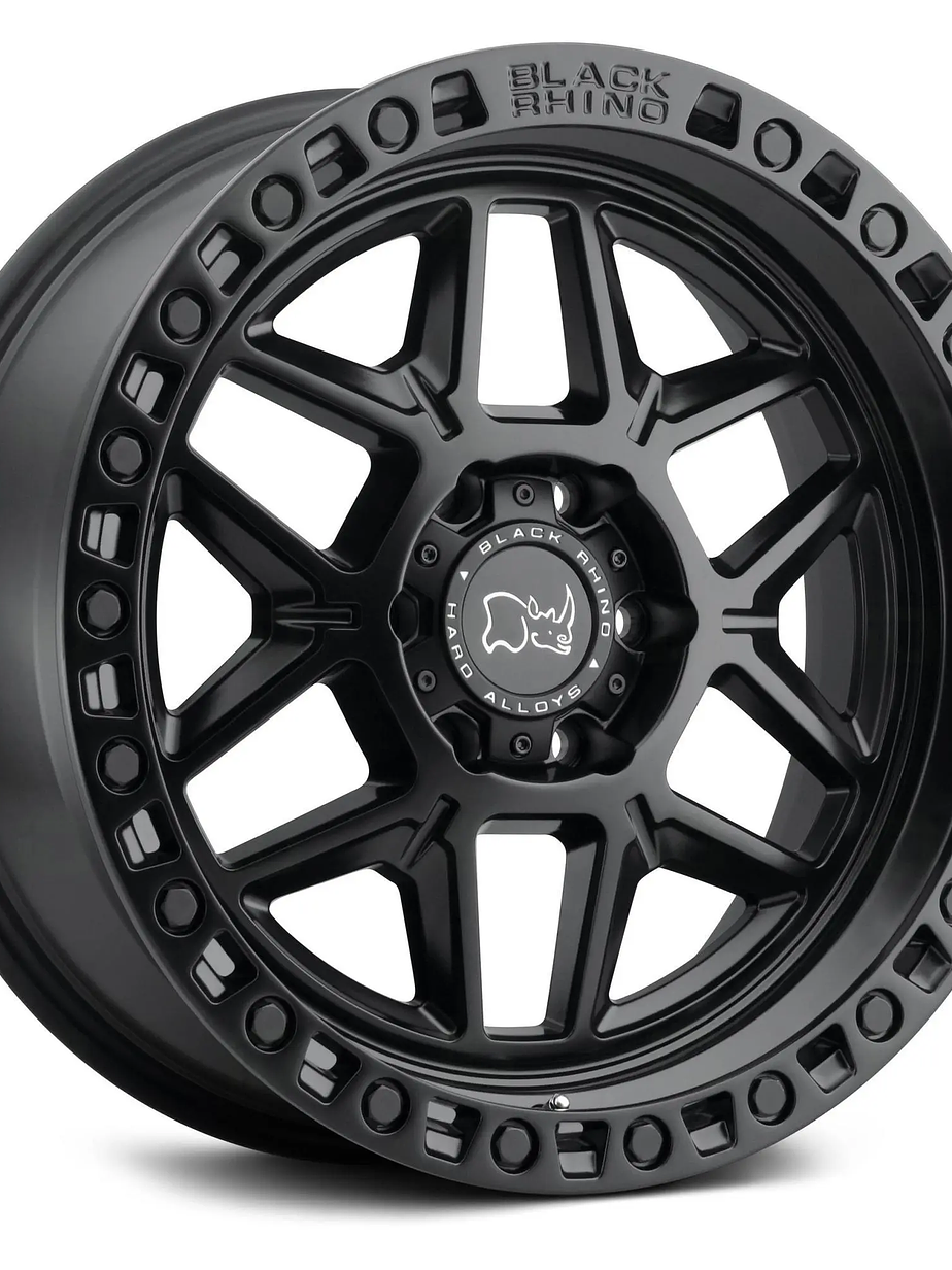 4 Llantas 17x9 6X139.7 ET -10 BLACKRHINO   3