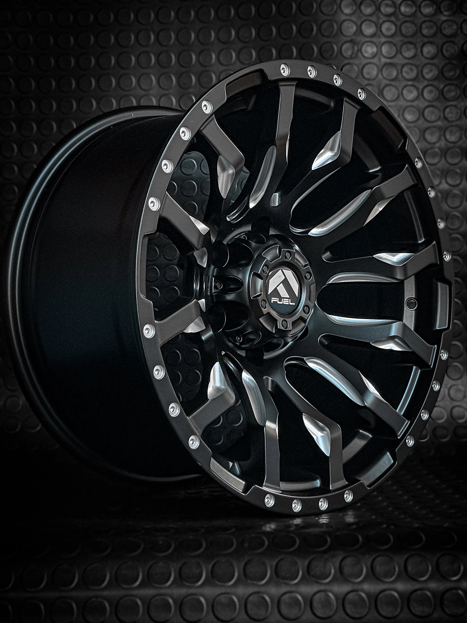 4 Llantas 17x9 6x139.7 Et -12 Fuel Negro-Mecanizado 3