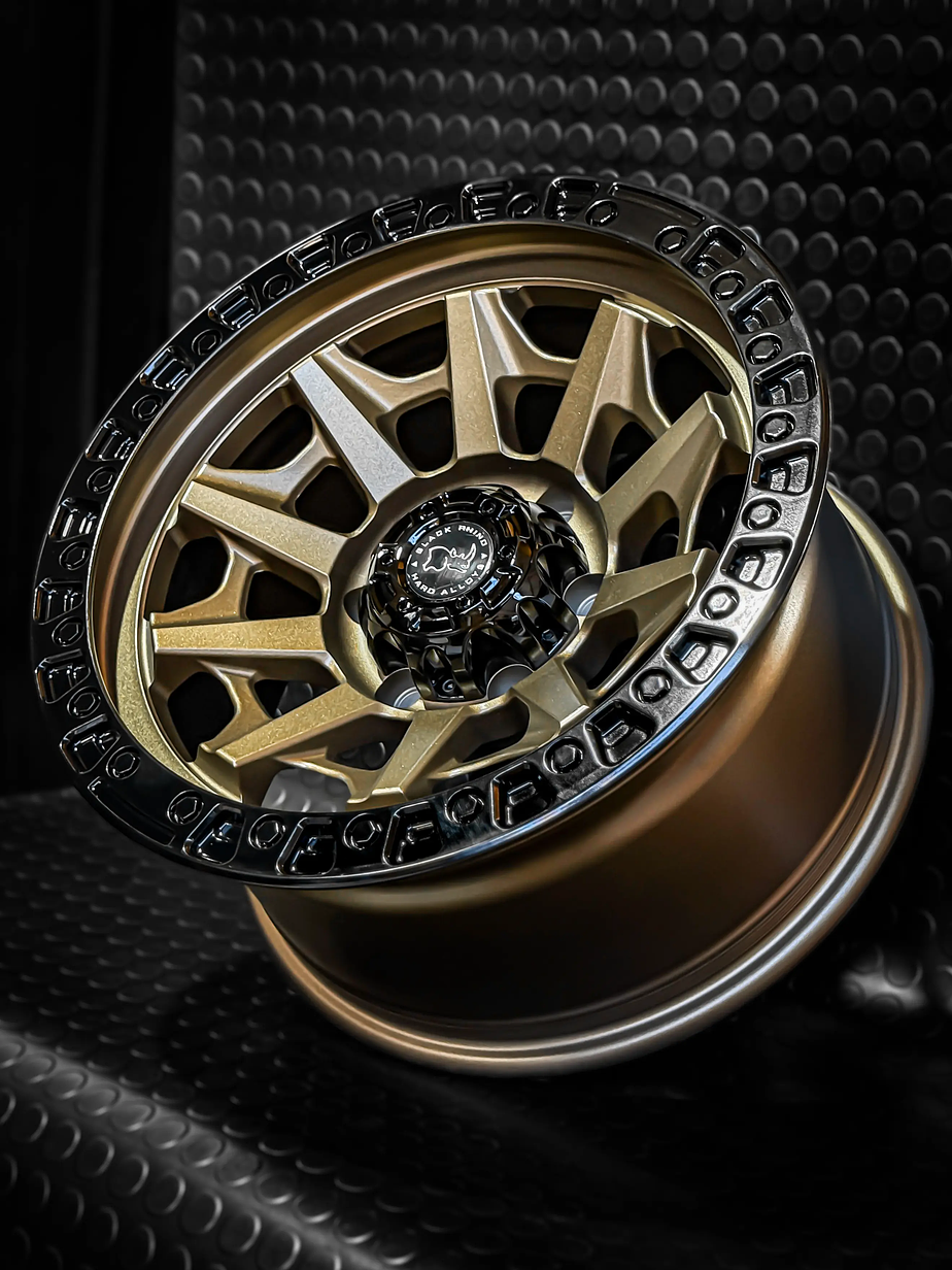 4 Llantas 17x9 6x139.7 BlackRhino ET -12 Bronce 2