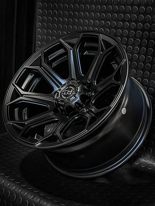 Llantas 17x9 6x139.7 BlackRhino ET -12 Negro mate ( 4 Llantas )
