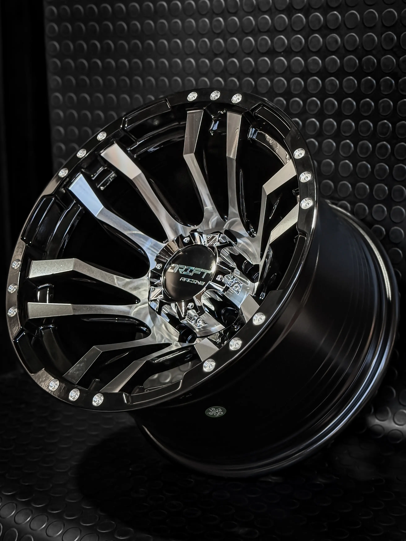 4 Llanta 16x10 6x139.7 ET -44 Negro Gloss + Cromado Drift R 2