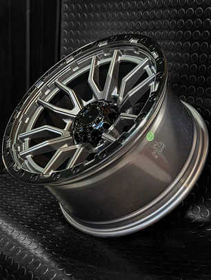 Llantas 17x9 6x139.7 Et -12 Blackrhino Gris Gloss ( 4 Llantas )
