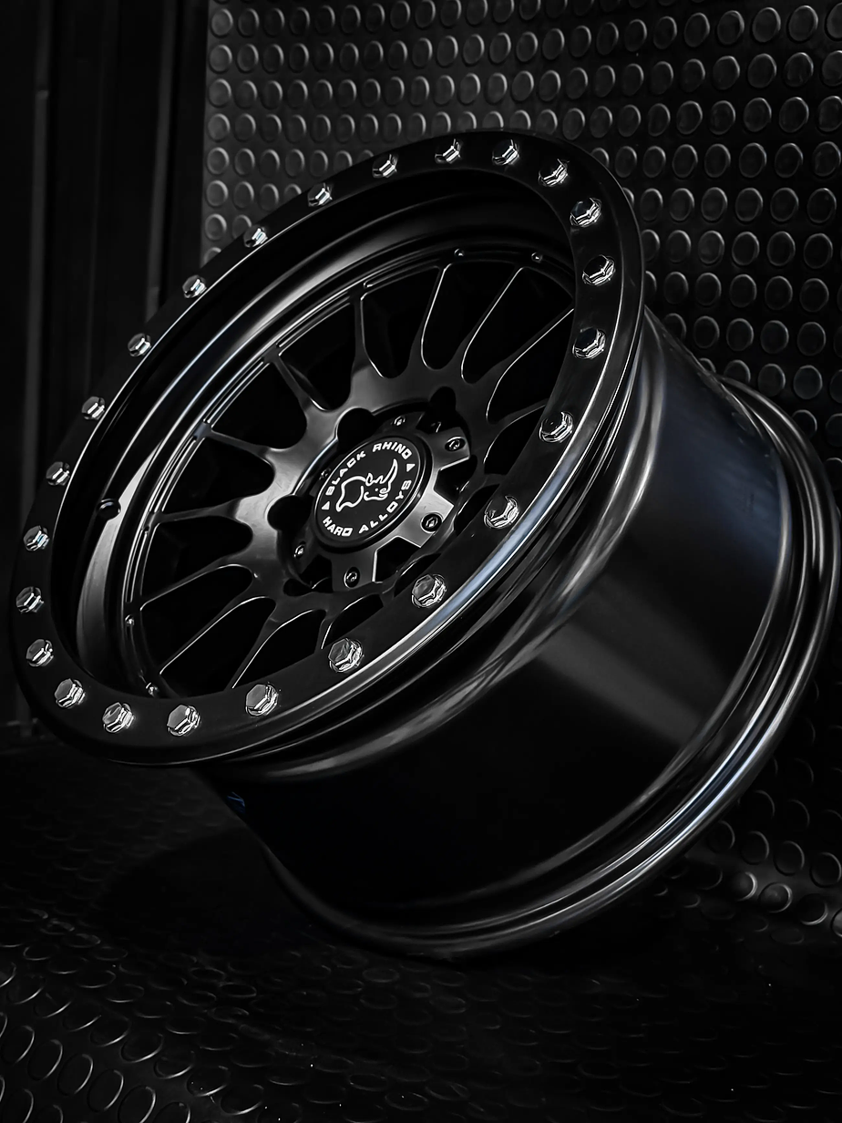 4 Llantas 17x9 6x139.7 ET -25 Black Rhino negro mate  2