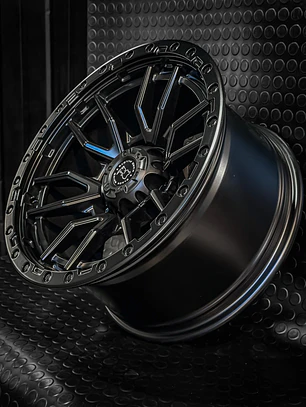 Llantas 17x9 6x139.7 Et -12 Blackrhino Negro mate ( 4 Llantas )