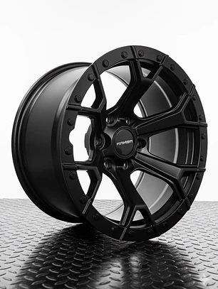 Llantas 17x9 6x139.7  ET-15 Negro Mate Raptor ( 4 Llantas )