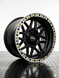 4 Llantas AMS 17x9 6x139.7 ET‑15 negro mate  - Miniatura 1