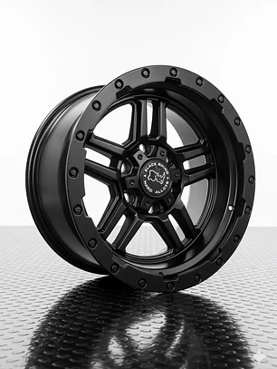 llantas 17x9 6x139.7 et -10 blackrhino negro mate ( 4 llantas )