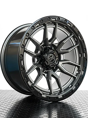 Llantas 17x9 6x139.7 Et -12 Blackrhino Gris Gloss ( 4 Llantas )