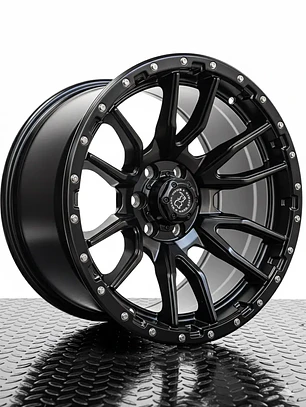 Llantas 17x9 5x120 BlackRinho ET 0 Negro Mate ( 4 LLANTAS )