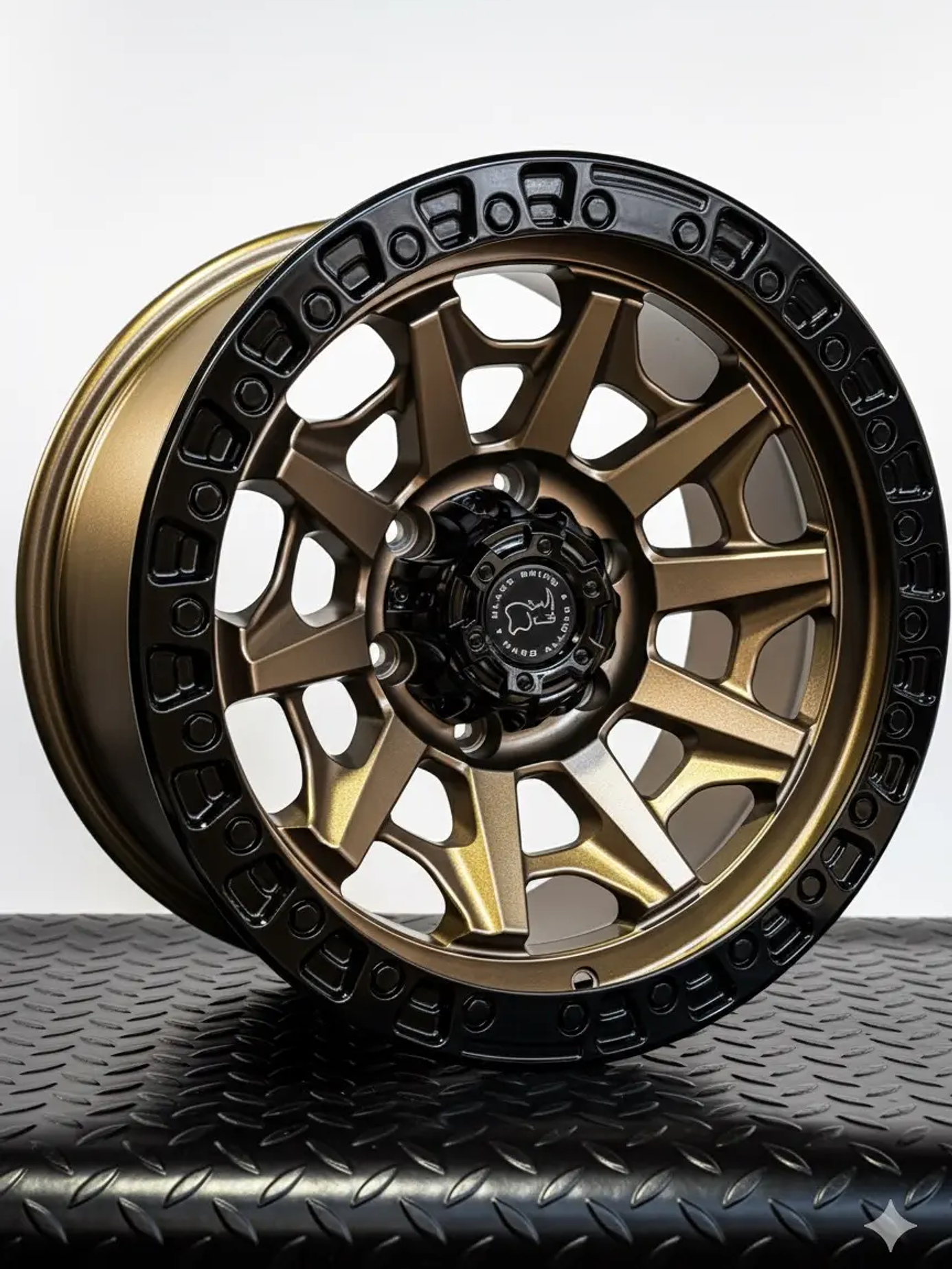 4 Llantas 17x9 6x139.7 BlackRhino ET -12 Bronce 1
