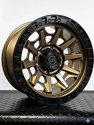 Llantas 17x9 6x139.7 BlackRhino ET -12 Bronce ( 4 Llantas )