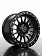 4 Llantas 17x9 6x139.7 ET -25 Black Rhino negro mate  - Miniatura 1