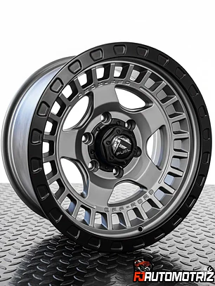 LLANTAS 17X9 6X139.7 FUEL ET0 GRIS/OFFROAD (4 Llantas )