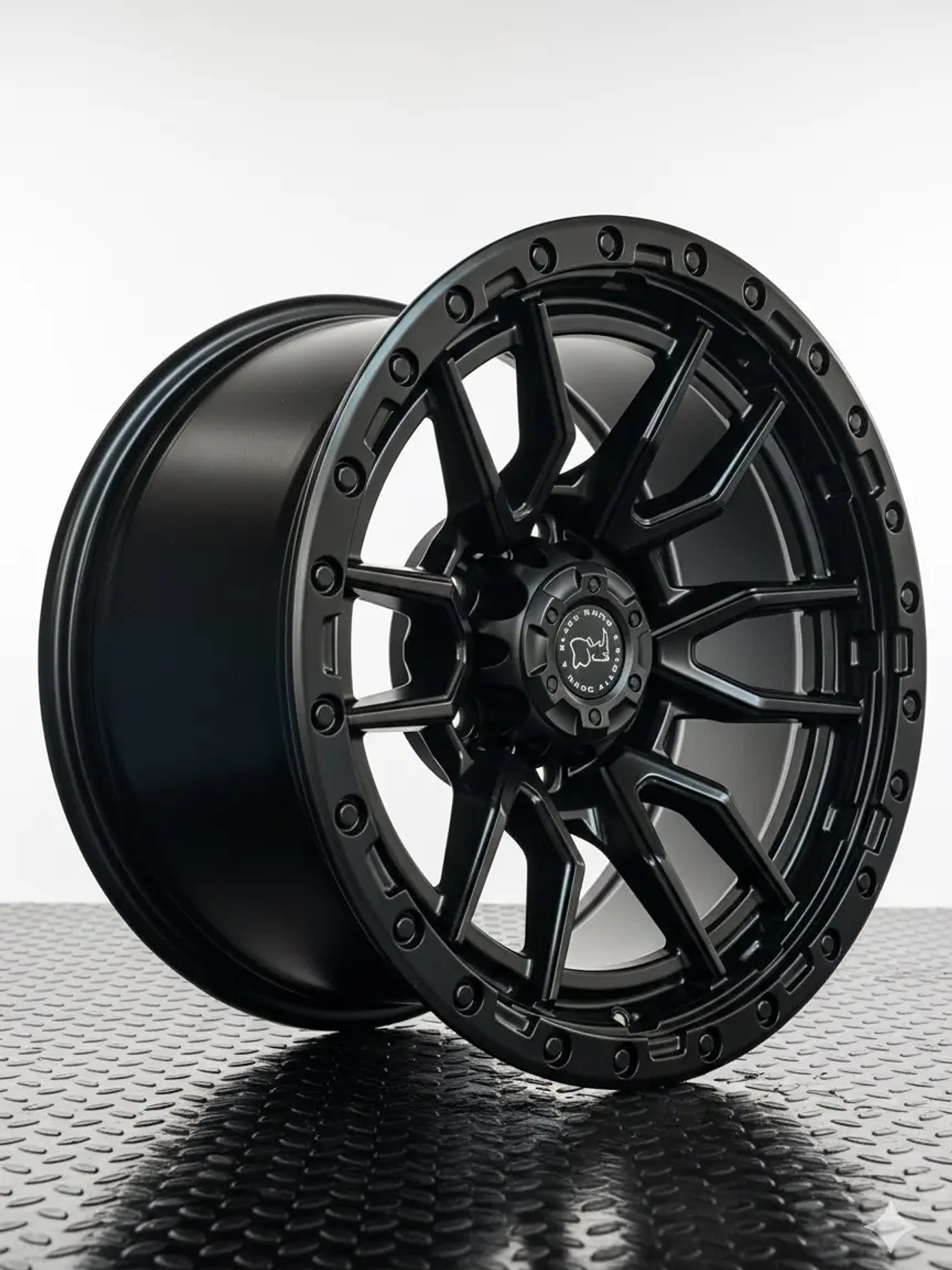4 Llantas 17x9 6x139.7 Et -12 Blackrhino Negro mate 1