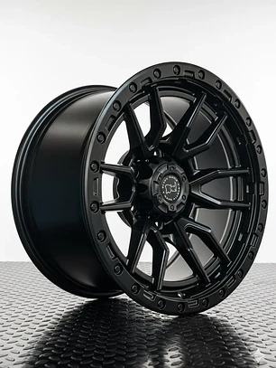 Llantas 17x9 6x139.7 Et -12 Blackrhino Negro mate ( 4 Llantas )