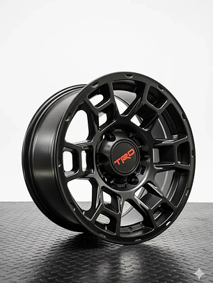 4 Llantas 16x8 6x139.7 Negro mate ET 0 TRD 