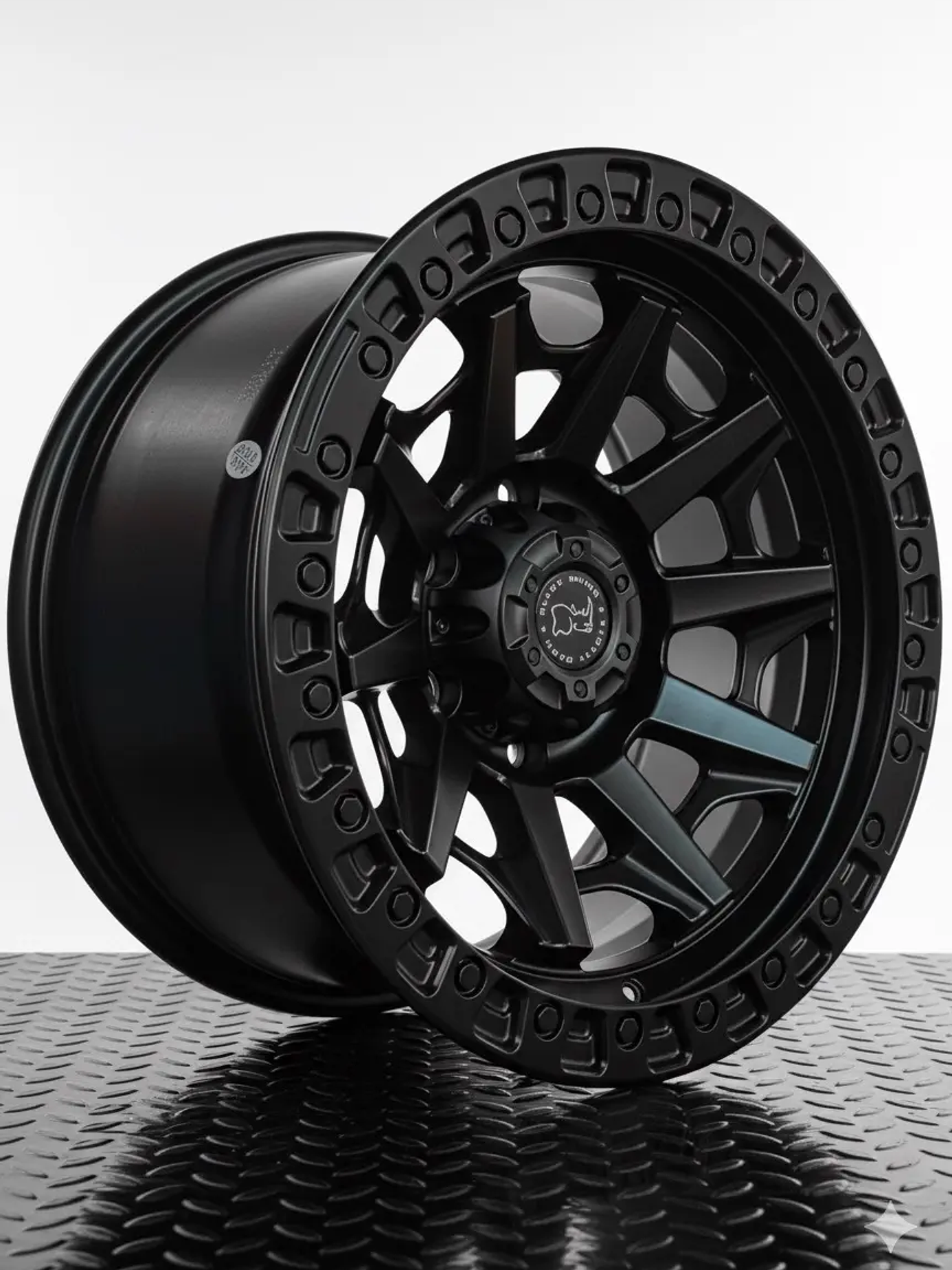4 Llantas 17x9 6x139.7 Et -12 Blackrhino negro mate 1