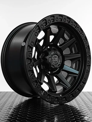 Llantas 17x9 6x139.7 Et -12 Blackrhino negro mate ( 4 LLANTAS )
