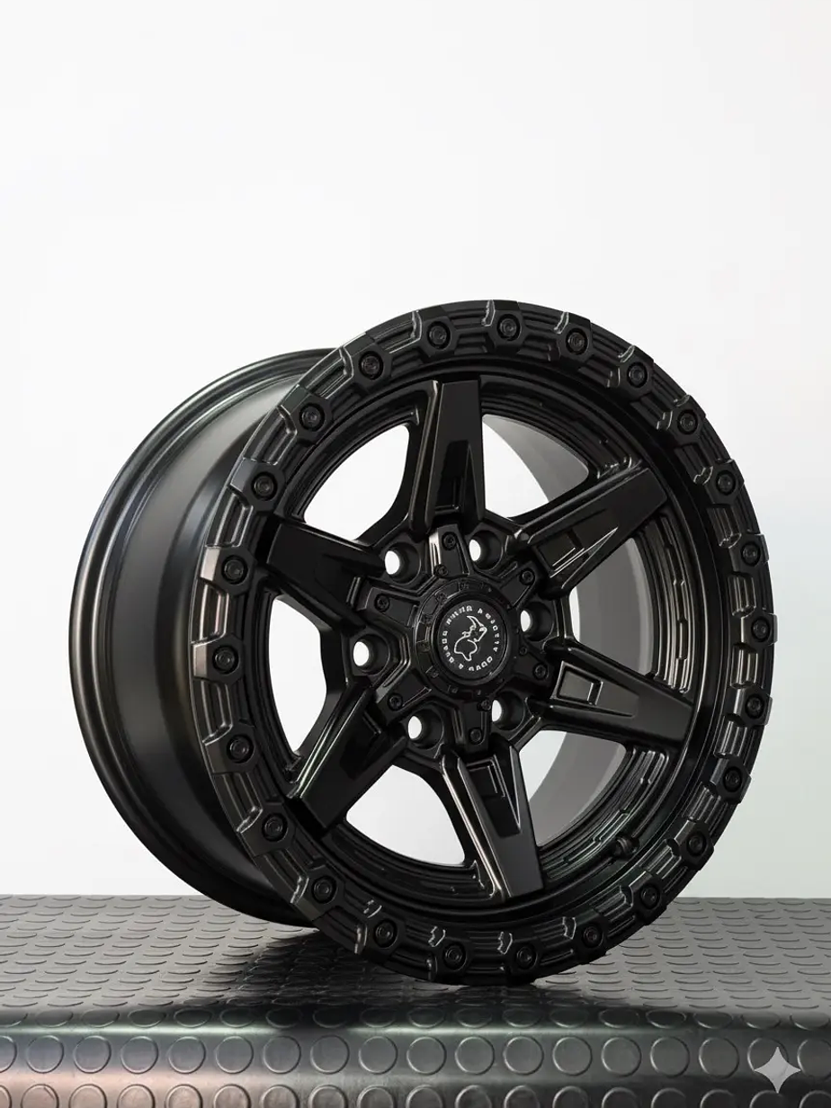 4 Llantas 17x9 6x139.7 Et -12 negro mate Blackrhino 1