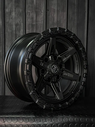 Llantas 17x9 6x139.7 Et -12 negro mate Blackrhino ( 4 LLANTAS )