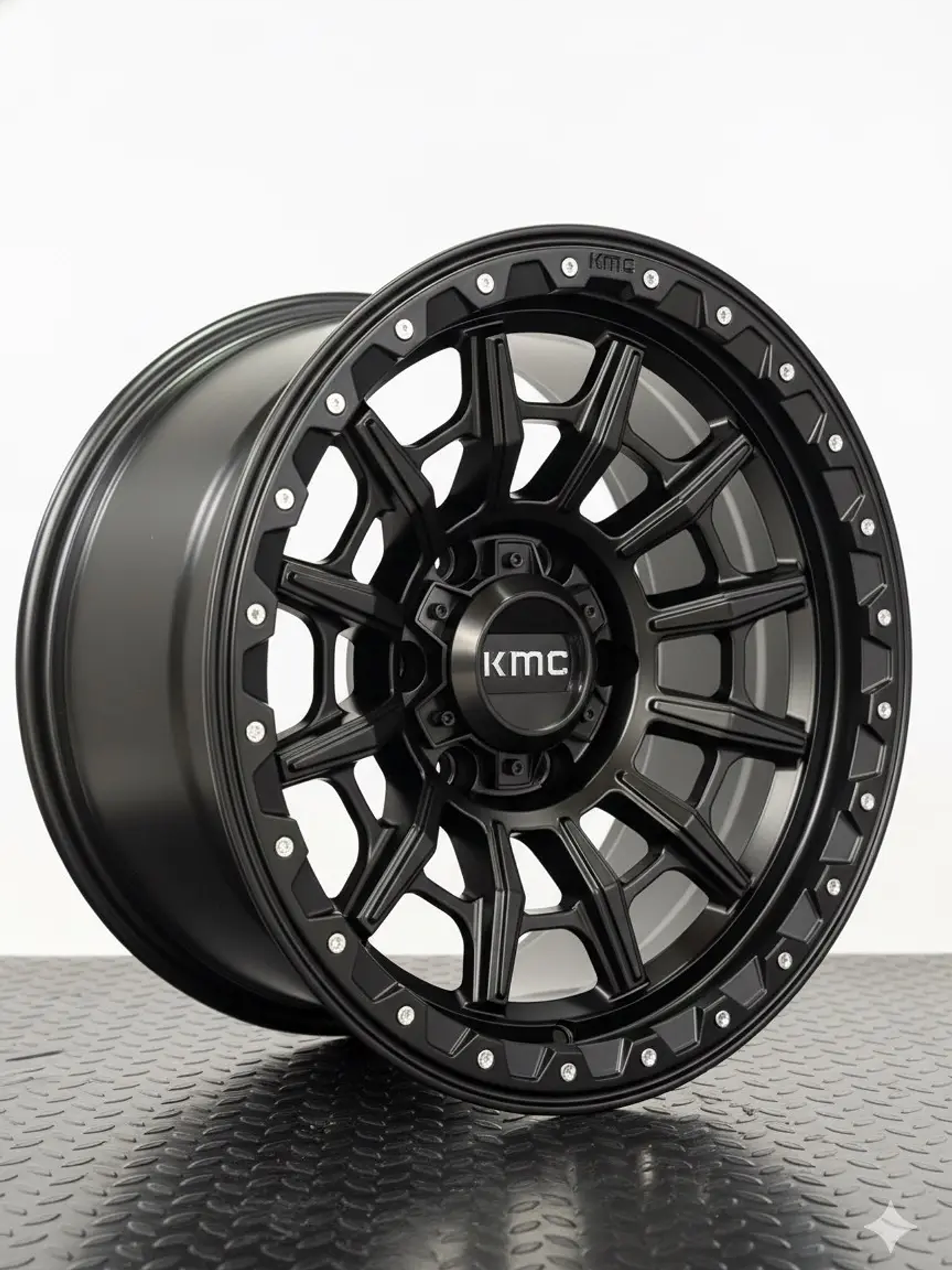 4 Llantas 17x9 6x139.7 Et-10 negro mate KMC 1