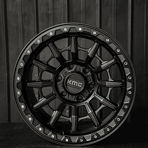4 Llantas 17x9 6x139.7 Et-10 negro mate KMC