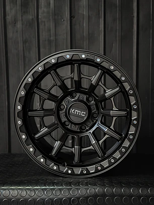 Llantas 17x9 6x139.7 Et-10 negro mate KMC ( 4 LLANTAS )