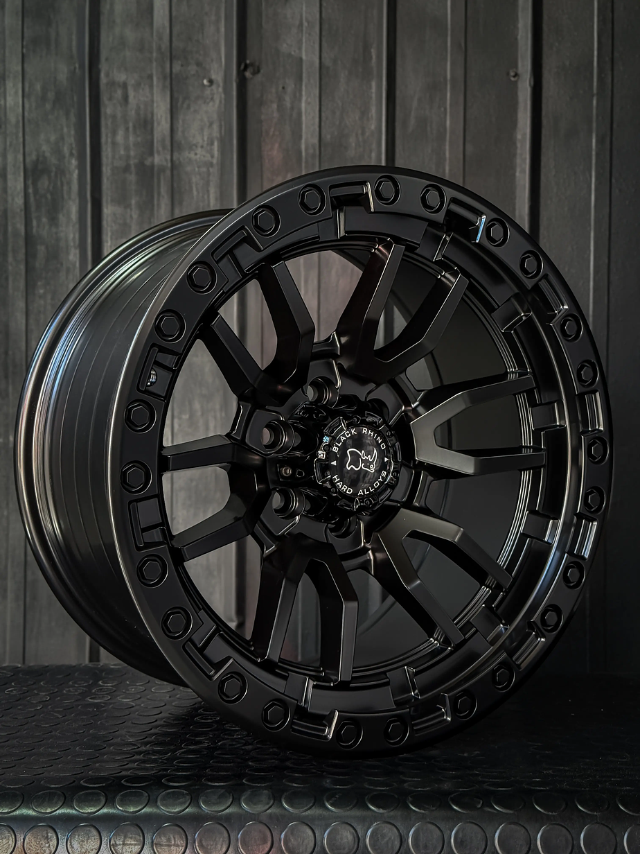 4 Llantas 17x9 6x114 Et 10 Blackrhino Negro  2