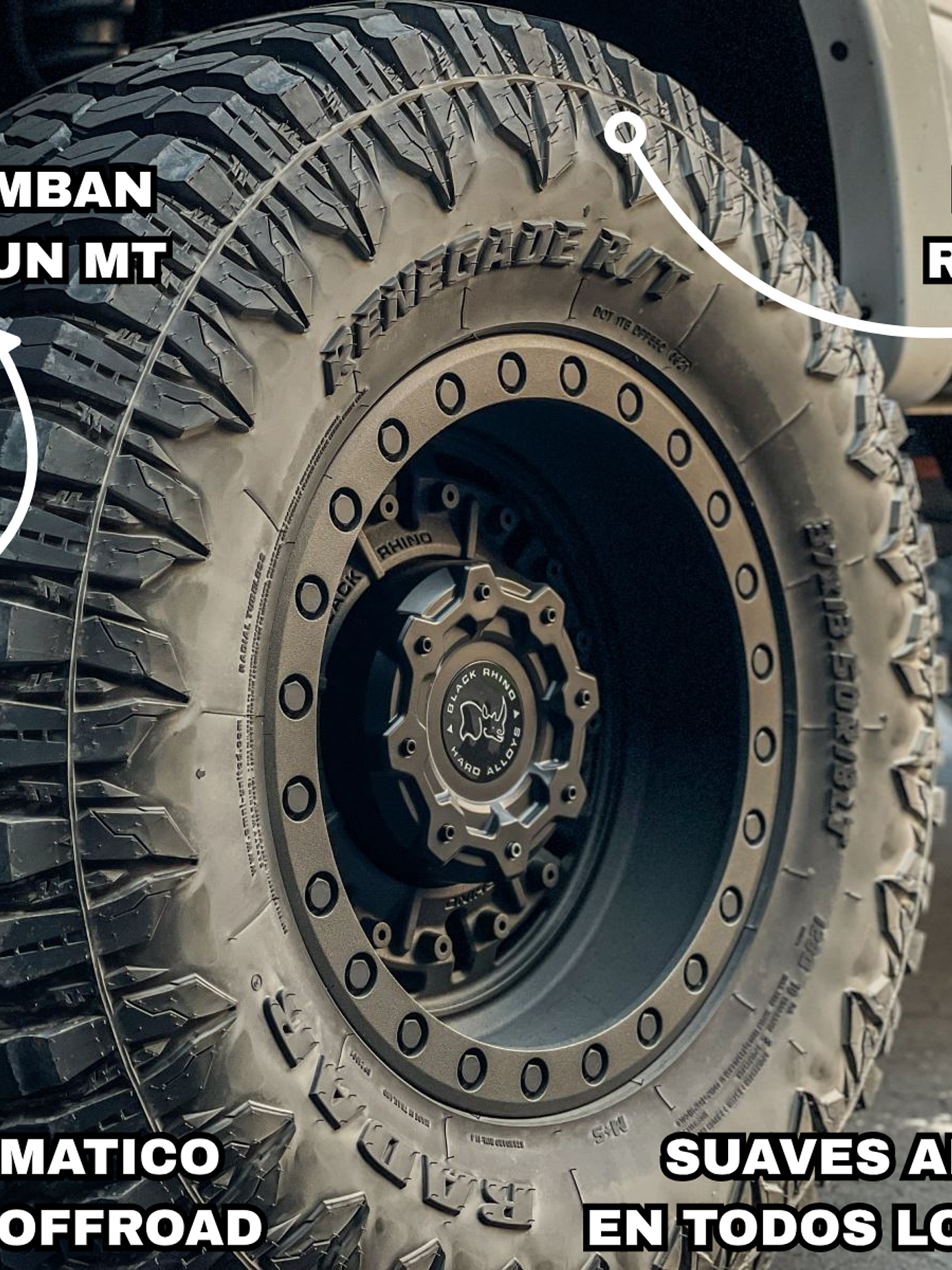 4 NEUMATICOS 265/70R17 RADAR RENEGADE R/T 121/118Q E 2