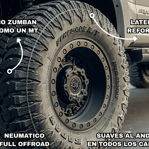  4 neumaticos 265/70 R18 121/118Q Radar Renegade RT+