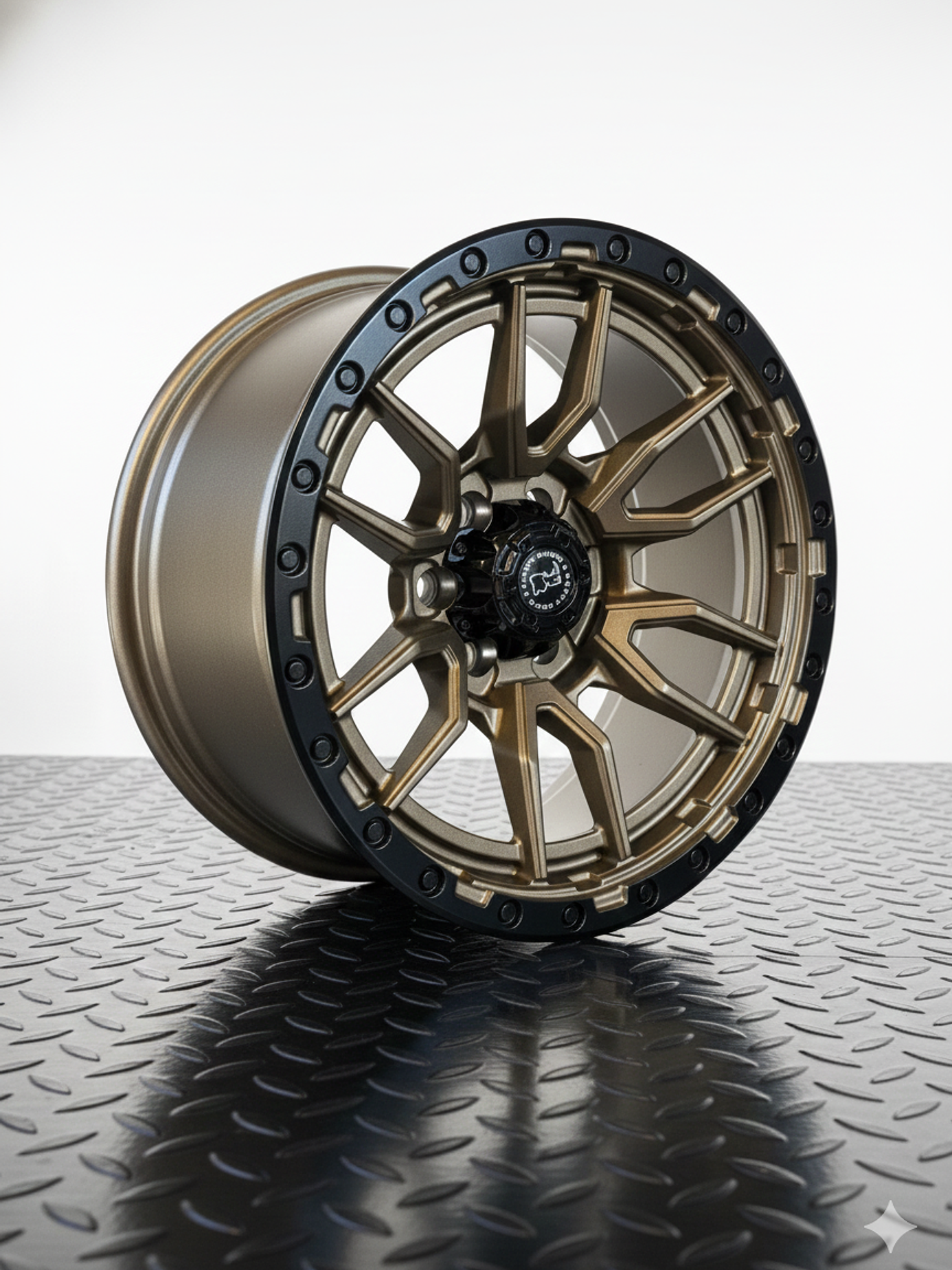 Llantas 17x9 6x139.7 offset -12 BlackRhino Bronce 1