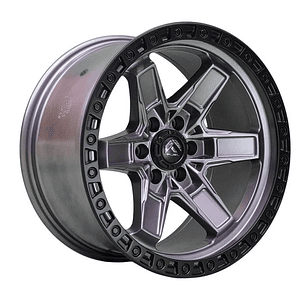 Llantas 17x9.0 6X139.7  ET-12 FUEL GRIS ( 4 LLANTAS ) 
