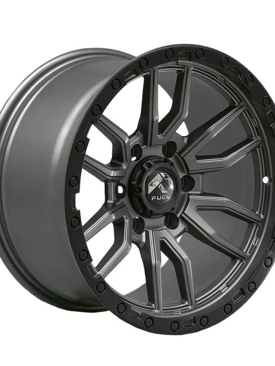 Llantas 17x9.0 6X139.7  ET-12 Fuel Gris ( 4 LLANTAS ) 1