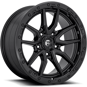 Llantas 17x9.0 6X139.7  ET-12 FUEL NEGRA ( 4 LLANTAS )