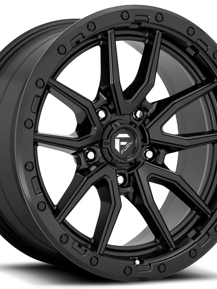 Llantas 17x9.0 6X139.7  ET-12 FUEL NEGRA ( 4 LLANTAS ) 1