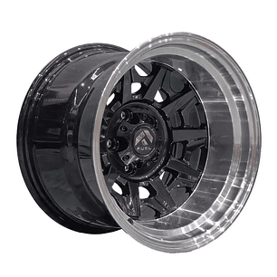 Llantas 15x10 5x114 ET -44 FUEL GRIS/CROMADO
