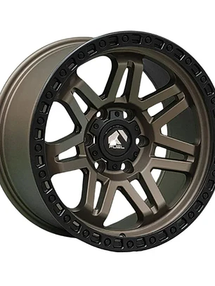 LLANTAS 17X9 5X127 ET-12  FUEL BRONCE ( 4 LLANTAS )