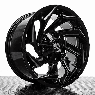LLANTAS 17X9 6X114 ET -12 FUEL NEGRO GLOSS