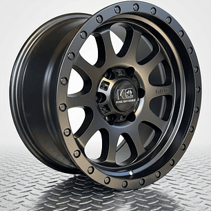 llantas 17x9 6x139.7 et 0 KING OFF ROAD NEGRO MATE 