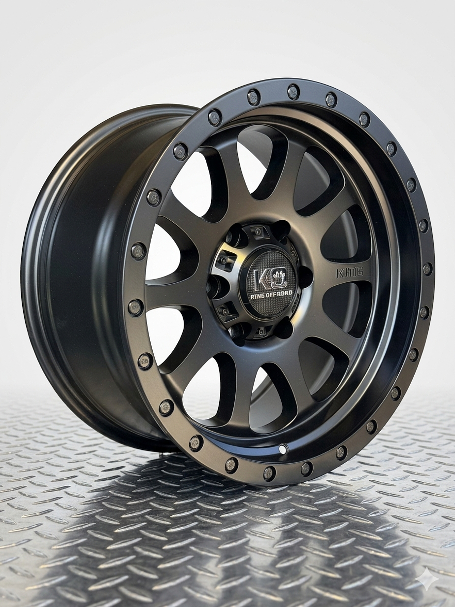 llantas 17x9 6x139.7 et 0 KING OFF ROAD NEGRO MATE  1
