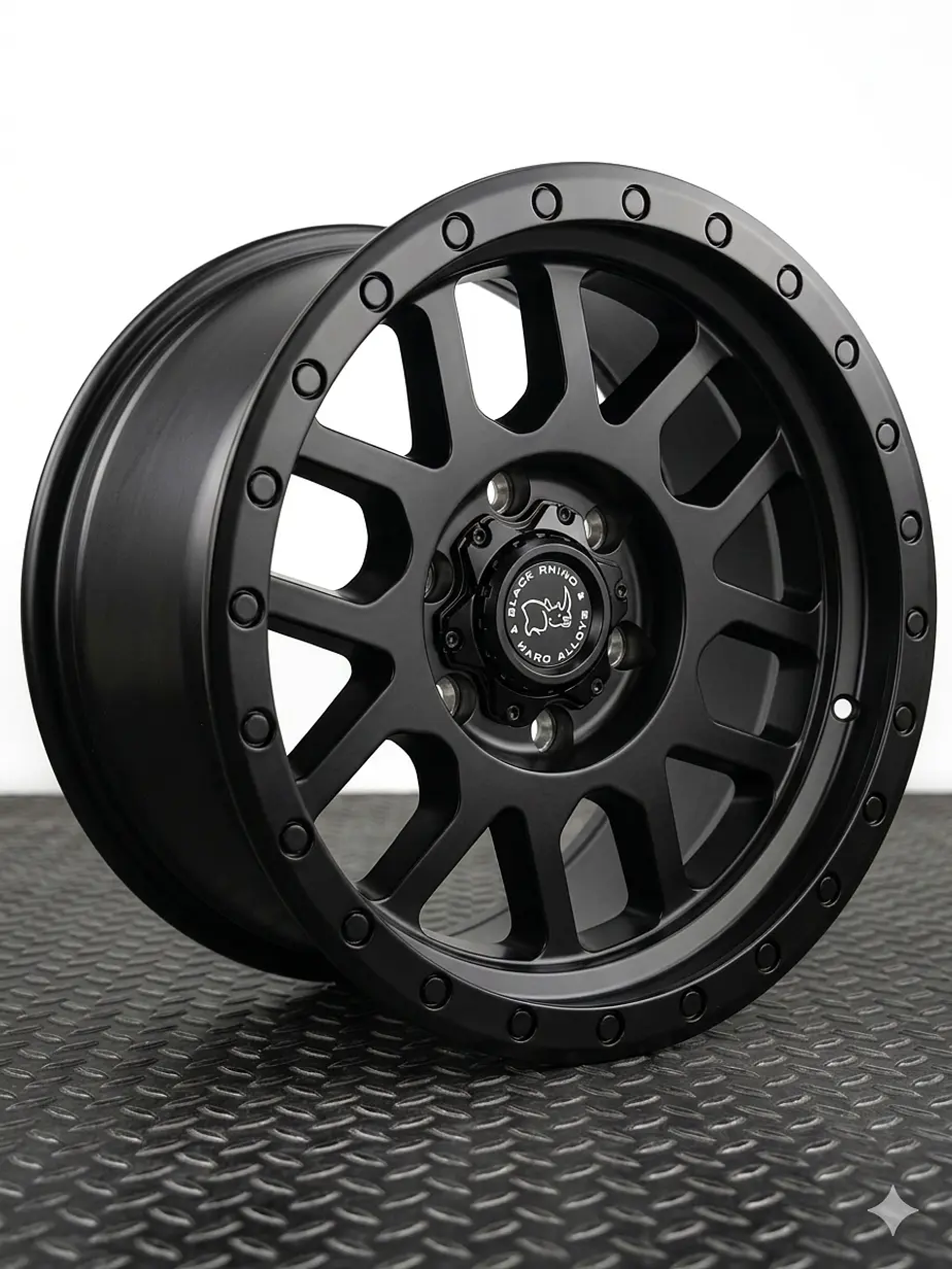 LLANTAS 17X9 6X139 ET 10 BLACK RHINO NEGRO MATE  1