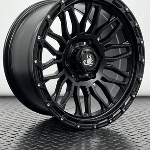 LLANTAS 17X9 6X139 ET -12 ESCORPION NEGRO MATE