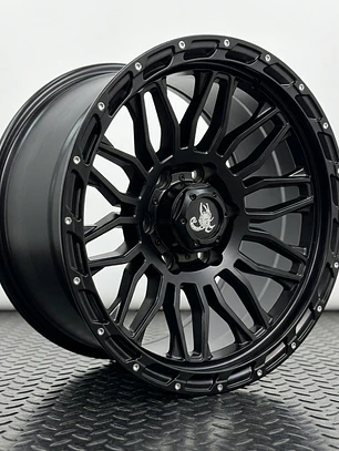 LLANTAS 17X9 6X139 ET -12 ESCORPION NEGRO MATE
