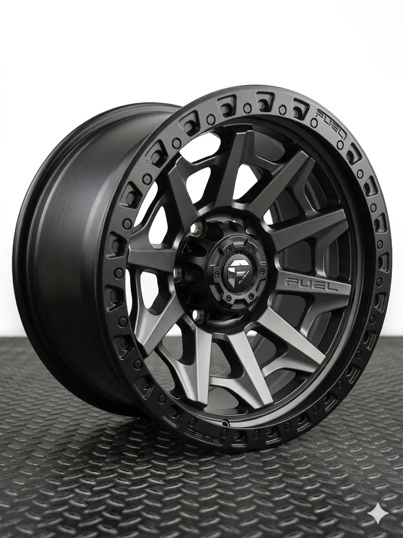 LLANTAS 17X9 6X139 ET 0 FUEL NEGRO MATE  1