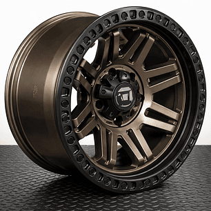 LLANTAS 17X9 5X127 ET-12  FUEL BRONCE ( 4 LLANTAS )