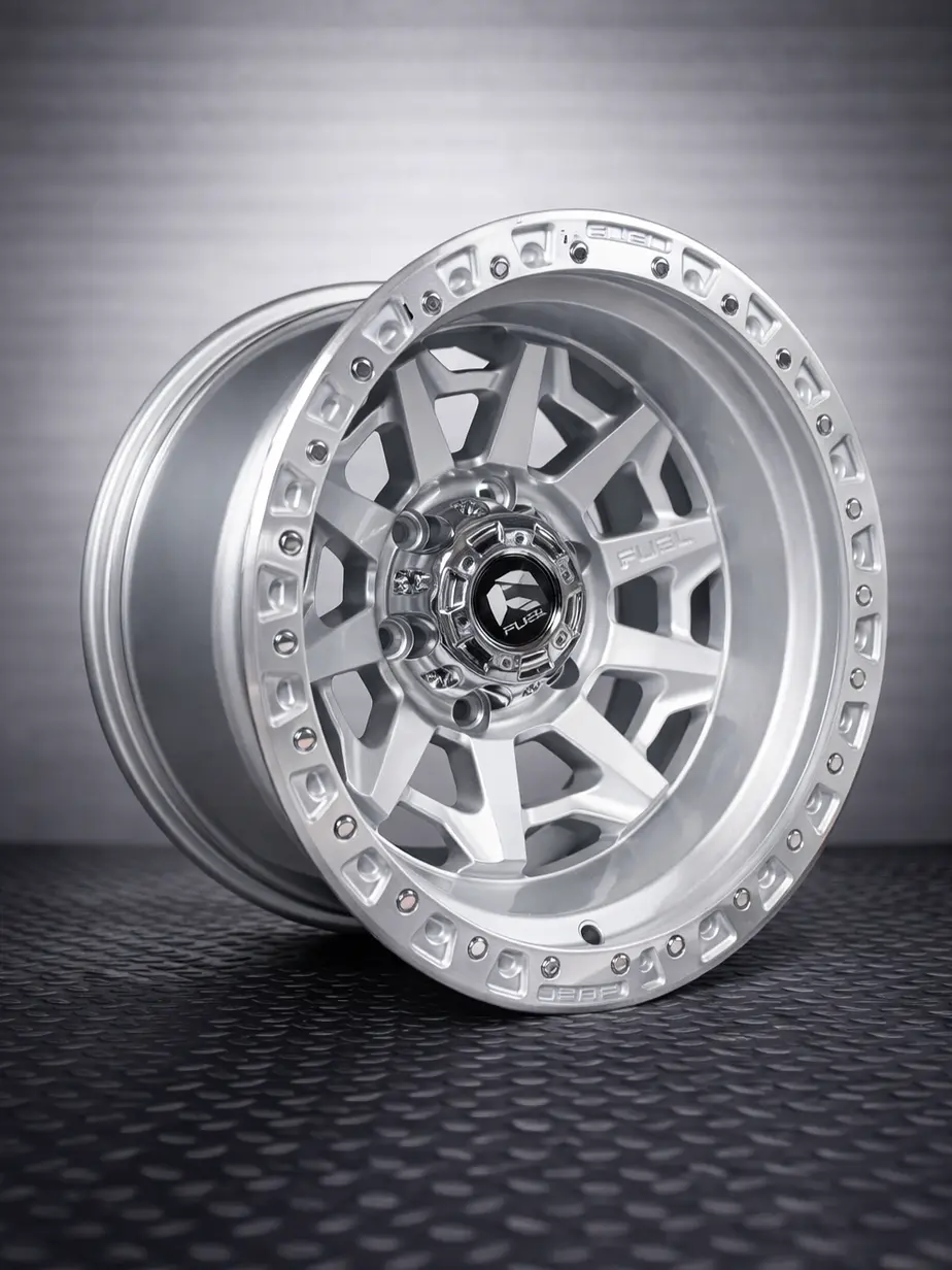 LLANTA 16X10 6X139 ET -25 FUEL SILVER GLOSS 1