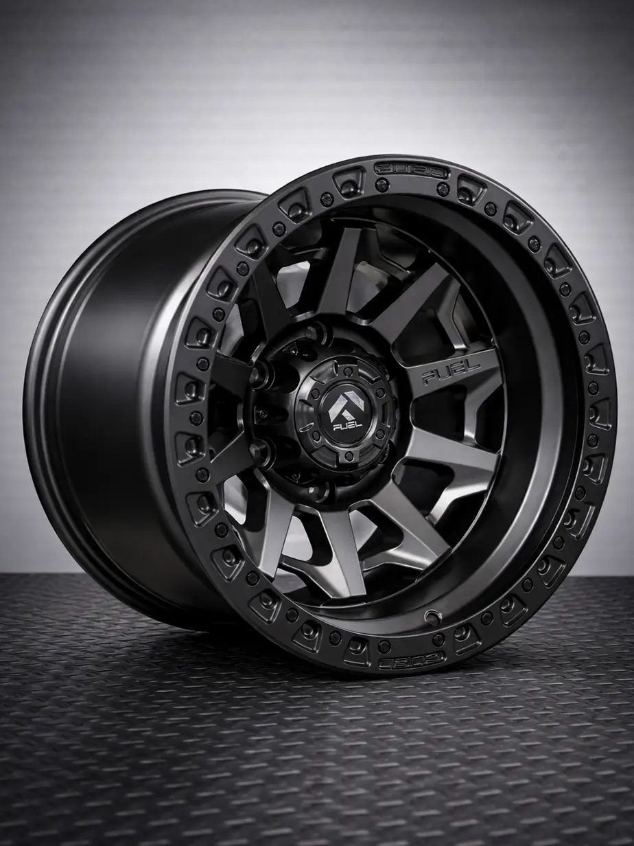 Llantas 16x10 6x139.7 NEGRA -25 FUEL  ( 4 LLANTAS ) 1