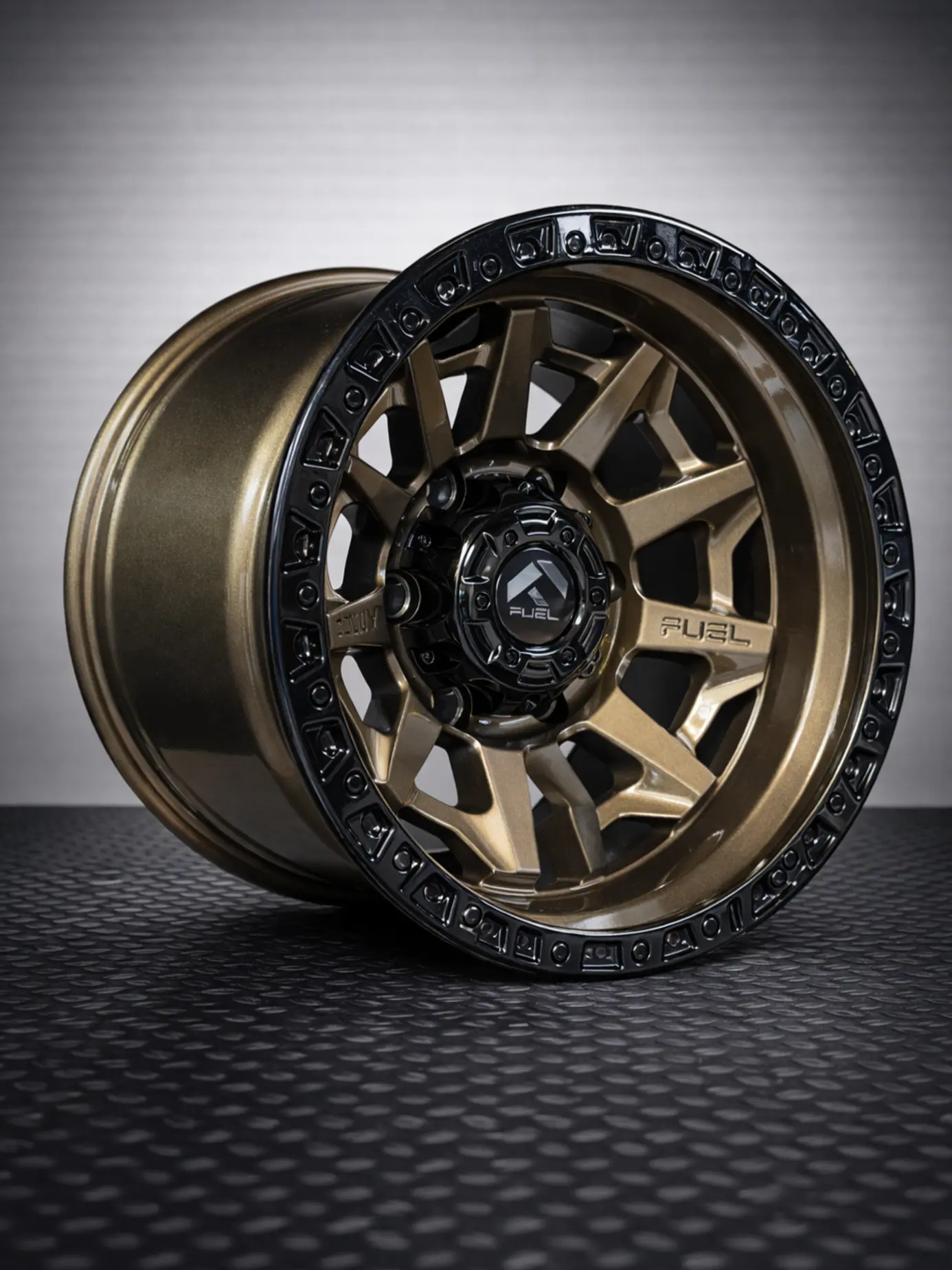 LLANTAS 16X10 6X139 ET-25 FUEL BRONCE GLOSS 1