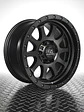 llantas 17x9 6x139.7 ET -12  KING OFF ROAD NEGRO MATE ( 4 llantas ) - Miniatura 2
